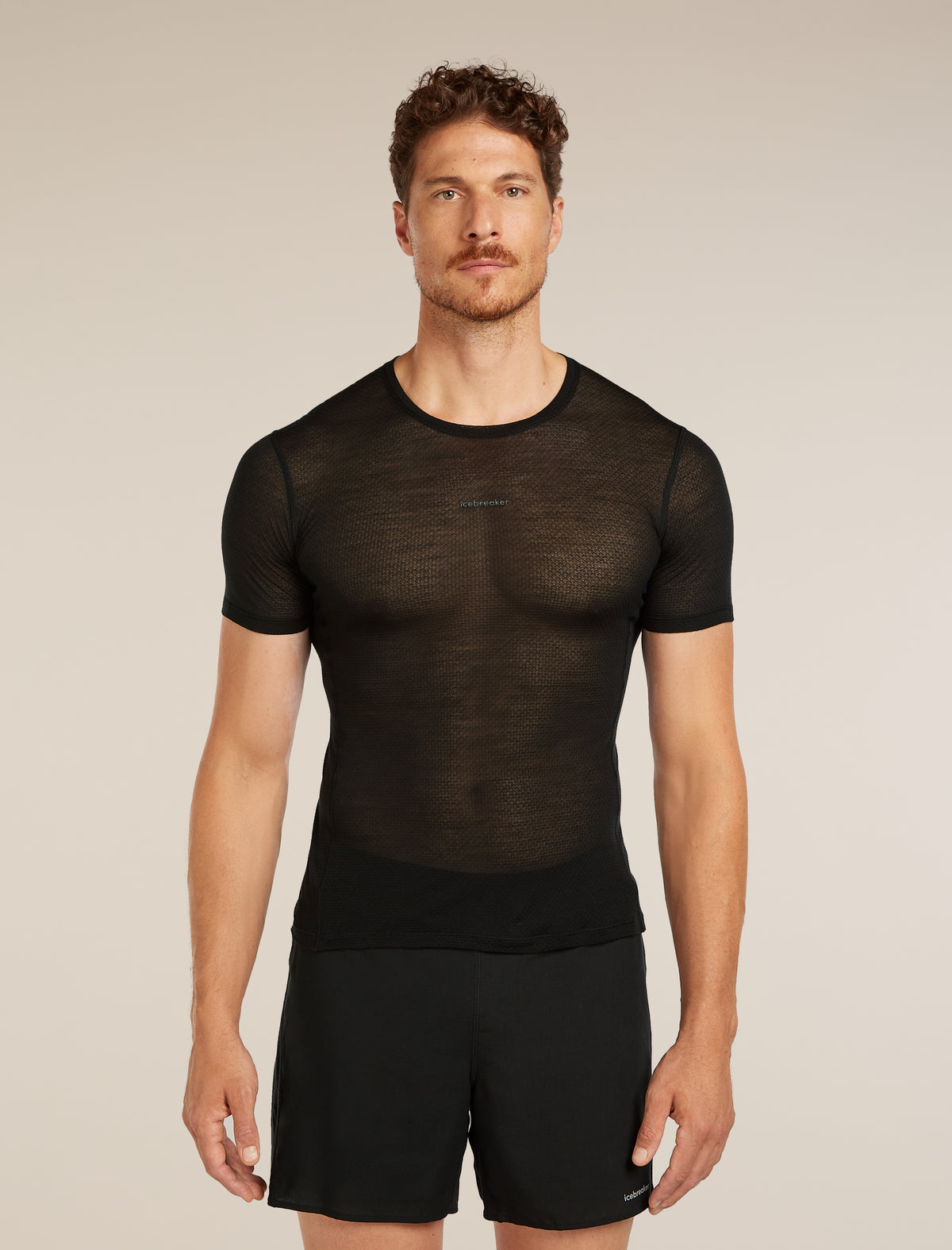 Merino Blend 75 Cool-Lite™ Featherlight™ Short Sleeve T-Shirt Black - 1