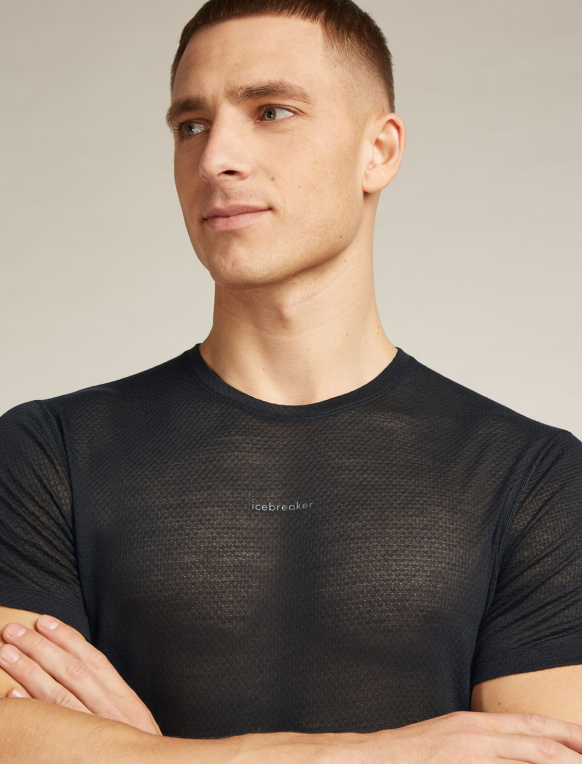 Merino Blend 75 Cool-Lite™ Featherlight™ Short Sleeve T-Shirt Black - 7