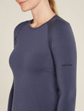 Women's Merino Blend 260 ZoneKnit™ Seamless Long Sleeve Crewe Thermal Top Graphite - 5