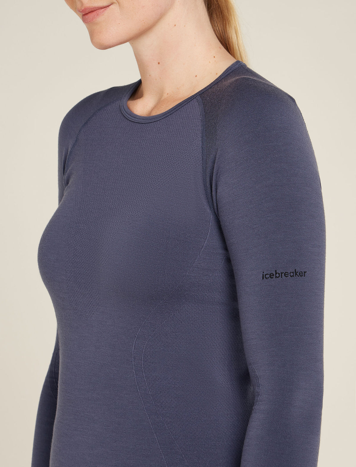 Women's Merino Blend 260 ZoneKnit™ Seamless Long Sleeve Crewe Thermal Top Graphite - 5