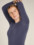 Women's Merino Blend 260 ZoneKnit™ Seamless Long Sleeve Crewe Thermal Top Graphite - 6