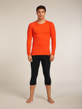 Men's Merino Blend 260 ZoneKnit™ Seamless 18" 3/4 Tights Black - 3