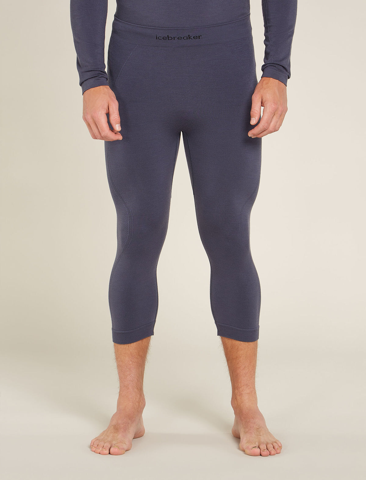 Men's Merino Blend 260 ZoneKnit™ Seamless 18" 3/4 Tights Graphite - 1