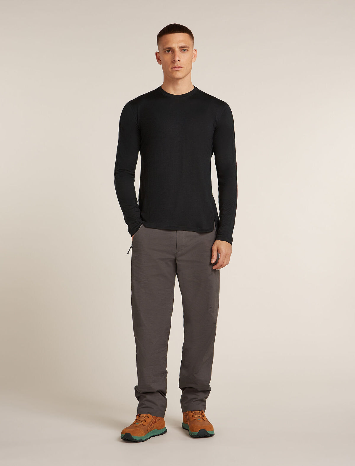 Men's 150 MerinoFine™ Ace Long Sleeve T-Shirt Black - 3