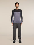 Men's Merino Blend 125 Cool-Lite™ Sphere Long Sleeve T-Shirt Colour Block Graphite Heather - 3