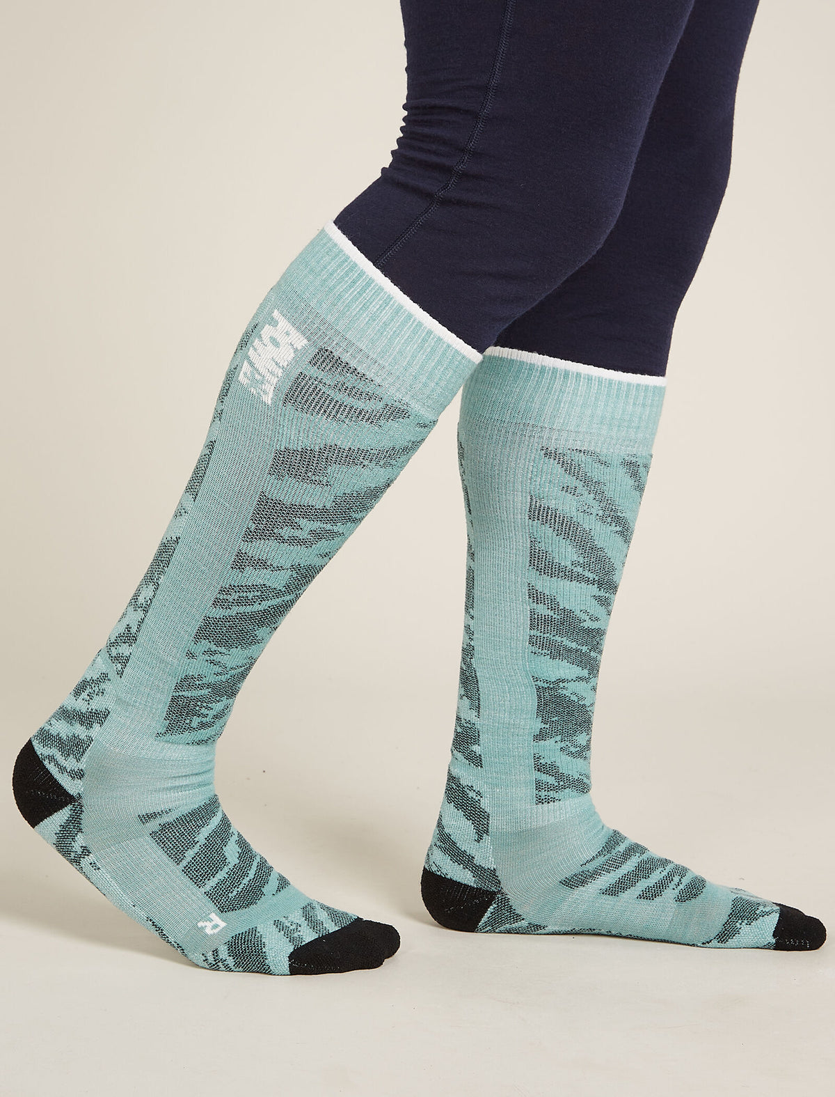 Men's Merino Blend Ski+ Medium Over The Calf Socks Protect Our Winters  - 2