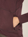 Women's Merino 400 RealFleece™ Descender Long Sleeve Zip Jacket Java - 8