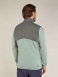 Men's Merino 400 RealFleece™ Descender Long Sleeve Zip Jacket Galaxy/Moss - 3