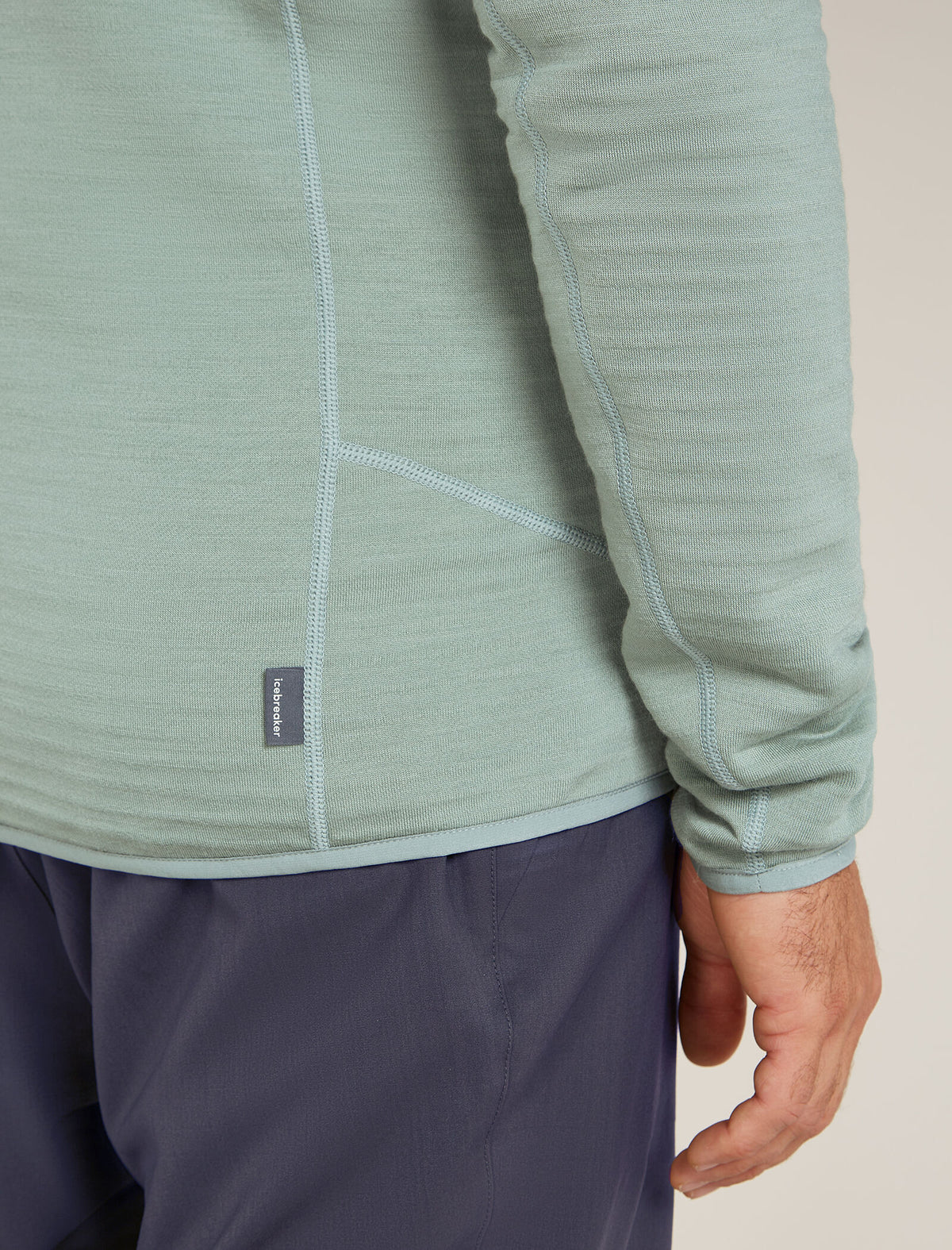 Men's Merino 400 RealFleece™ Descender Long Sleeve Zip Jacket Galaxy/Moss - 5