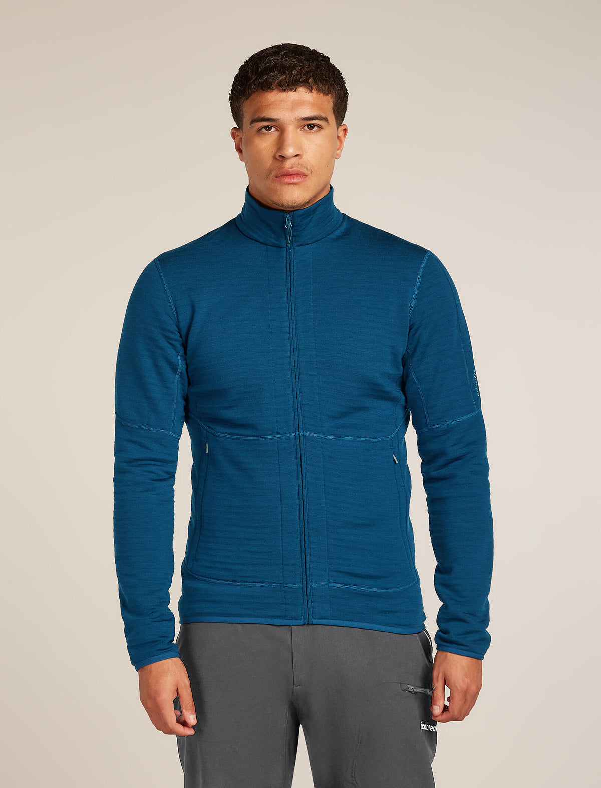 Men's Merino 400 RealFleece™ Descender Long Sleeve Zip Jacket Atlantis - 1