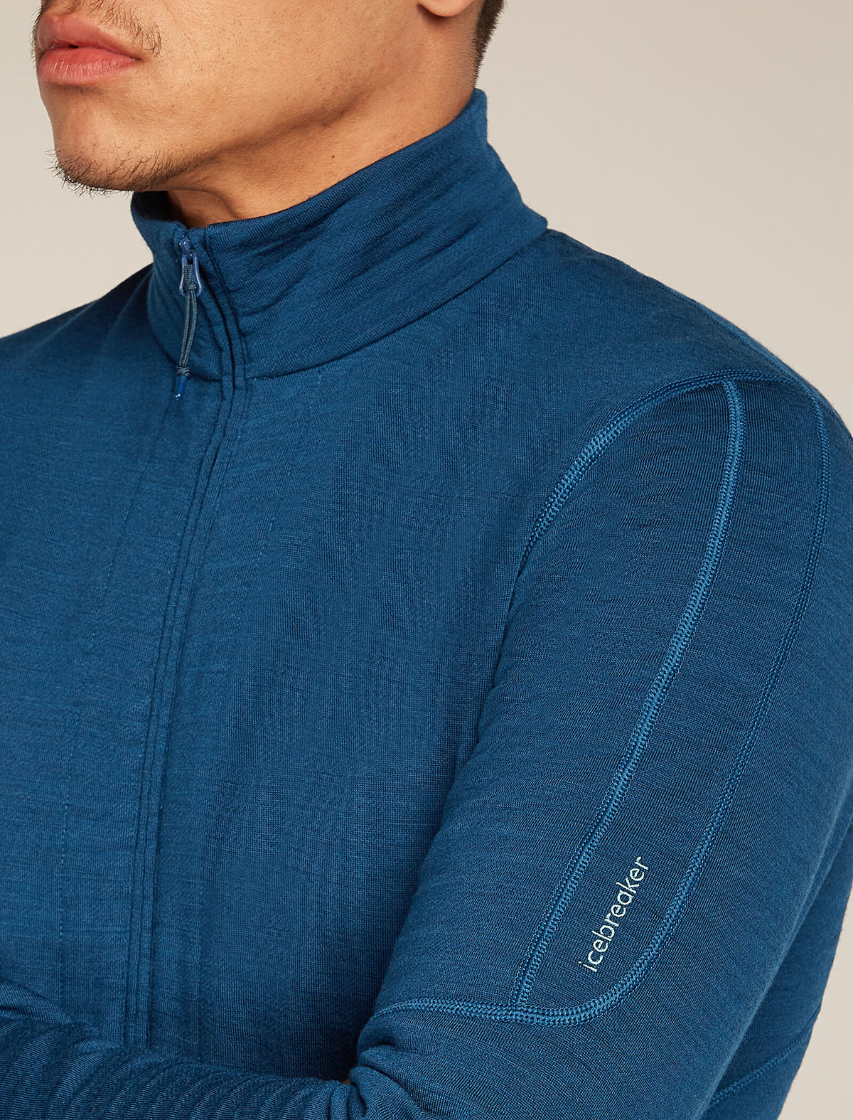 Men's Merino 400 RealFleece™ Descender Long Sleeve Zip Jacket Atlantis - 5