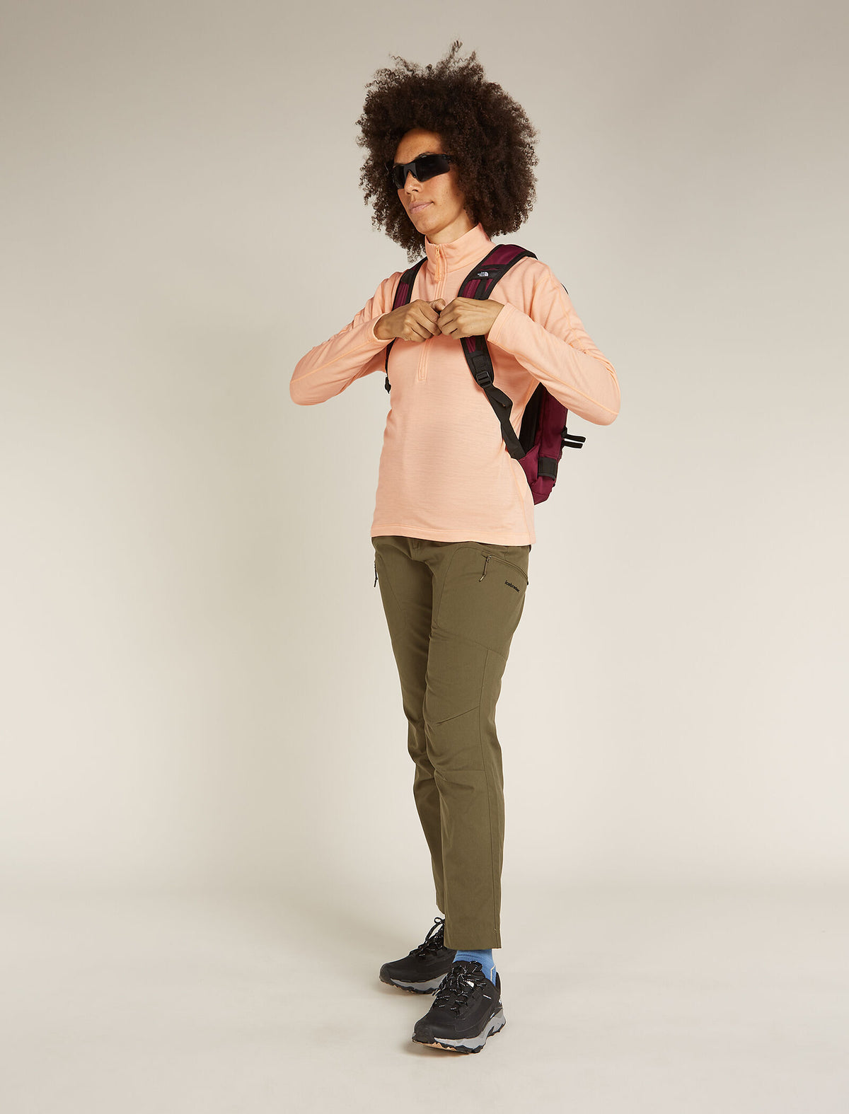 Women's Merino 360 Realfleece™ Elemental Long Sleeve Half Zip Top Sunstone - 4