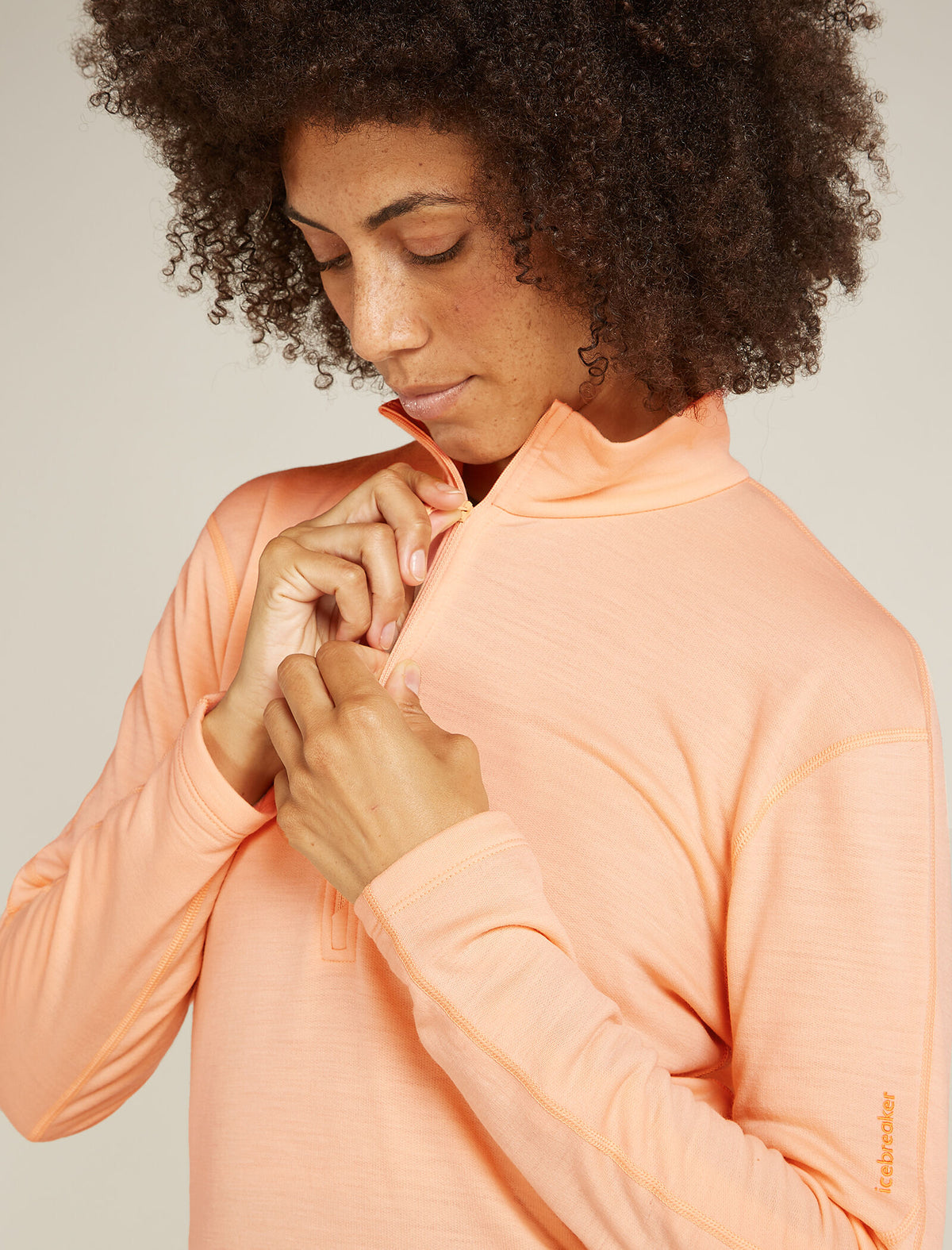 Women's Merino 360 Realfleece™ Elemental Long Sleeve Half Zip Top Sunstone - 7