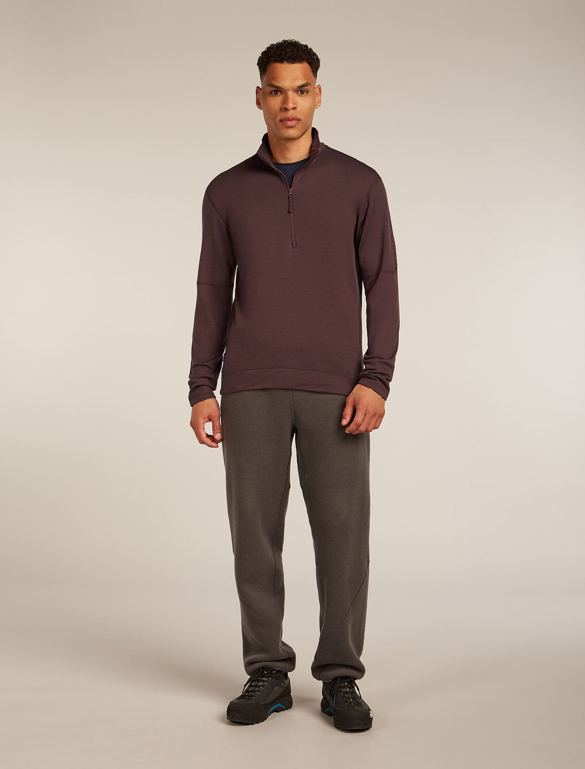 Men's Merino 360 Realfleece™ Elemental Long Sleeve Half Zip Top Java - 3