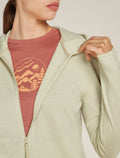 Women's Merino 360 Realfleece™ Elemental Long Sleeve Zip Hoodie Ashen - 7