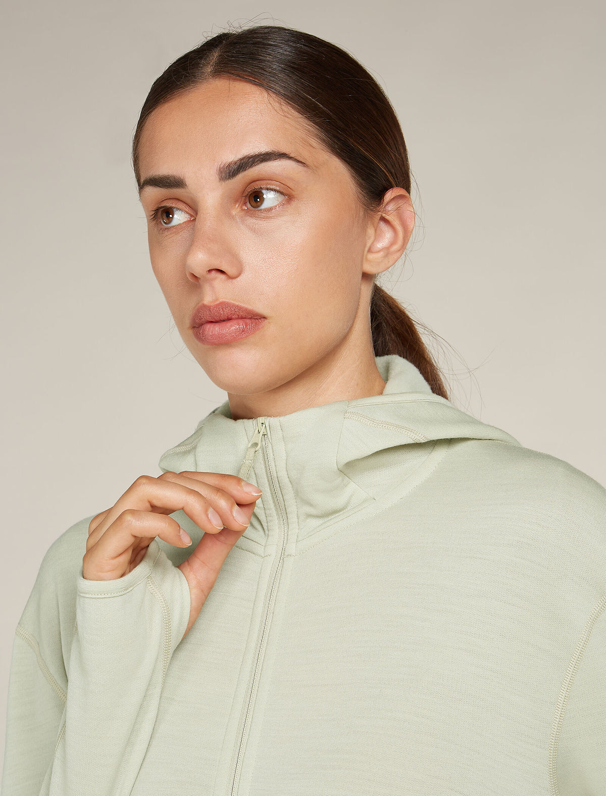 Women's Merino 360 Realfleece™ Elemental Long Sleeve Zip Hoodie Ashen - 7