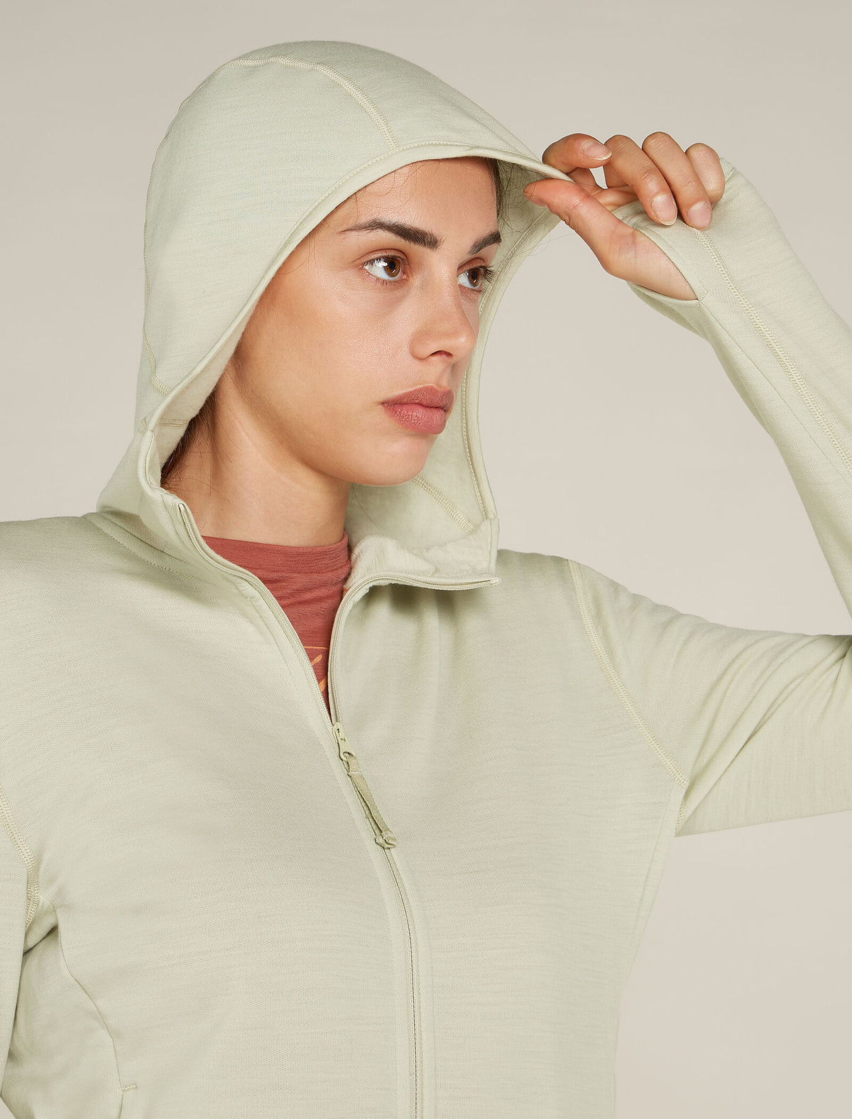 Women's Merino 360 Realfleece™ Elemental Long Sleeve Zip Hoodie Ashen - 8