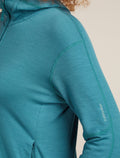 Women's Merino 360 Realfleece™ Elemental Long Sleeve Zip Hoodie Topaz - 5