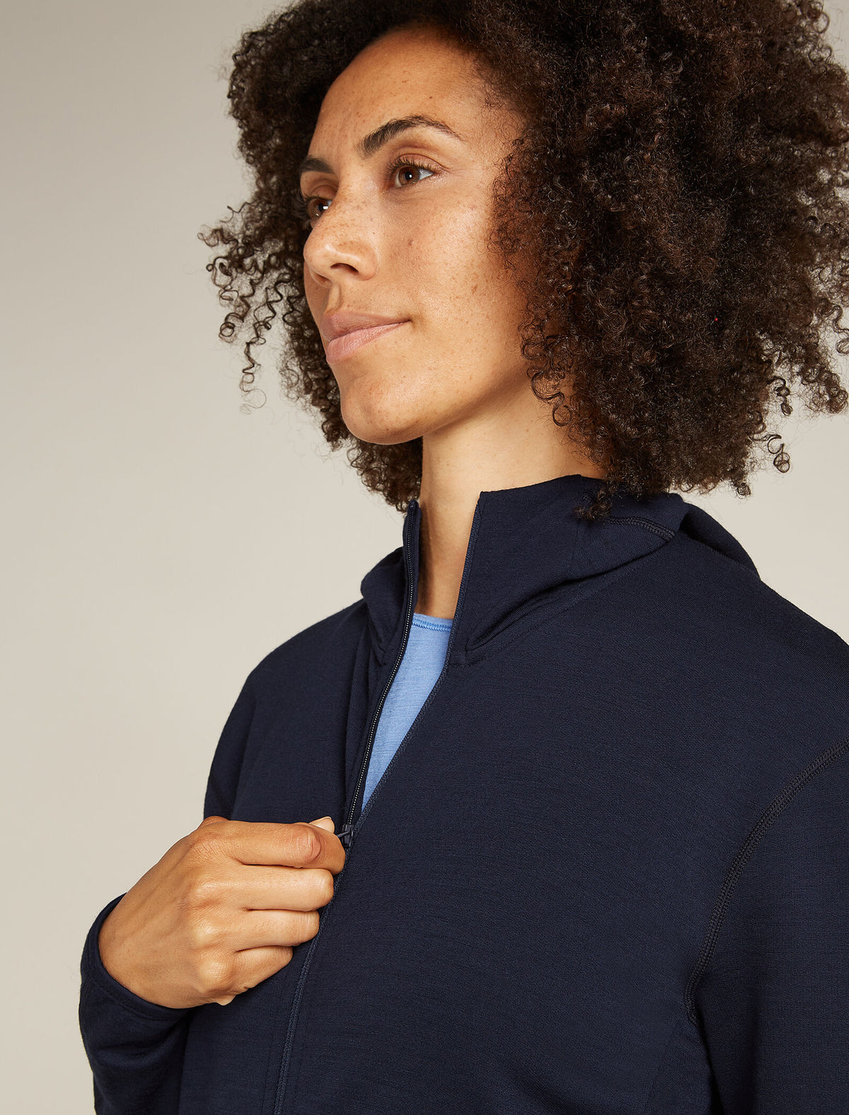 Women's Merino 360 Realfleece™ Elemental Long Sleeve Zip Hoodie Glacier - 7