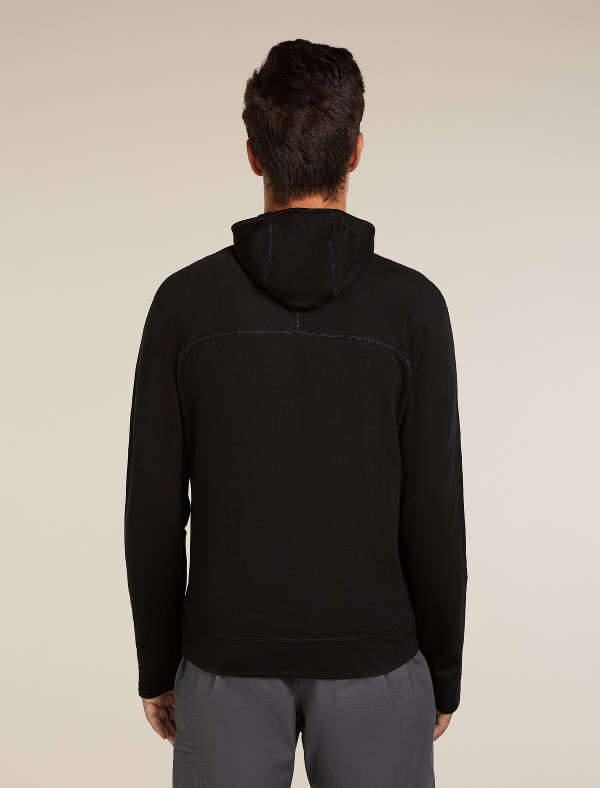 Men's Merino 360 Realfleece™ Elemental Long Sleeve Zip Hoodie Black - 2