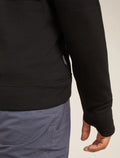 Men's Merino 360 Realfleece™ Elemental Long Sleeve Zip Hoodie Black - 5