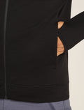 Men's Merino 360 Realfleece™ Elemental Long Sleeve Zip Hoodie Black - 9