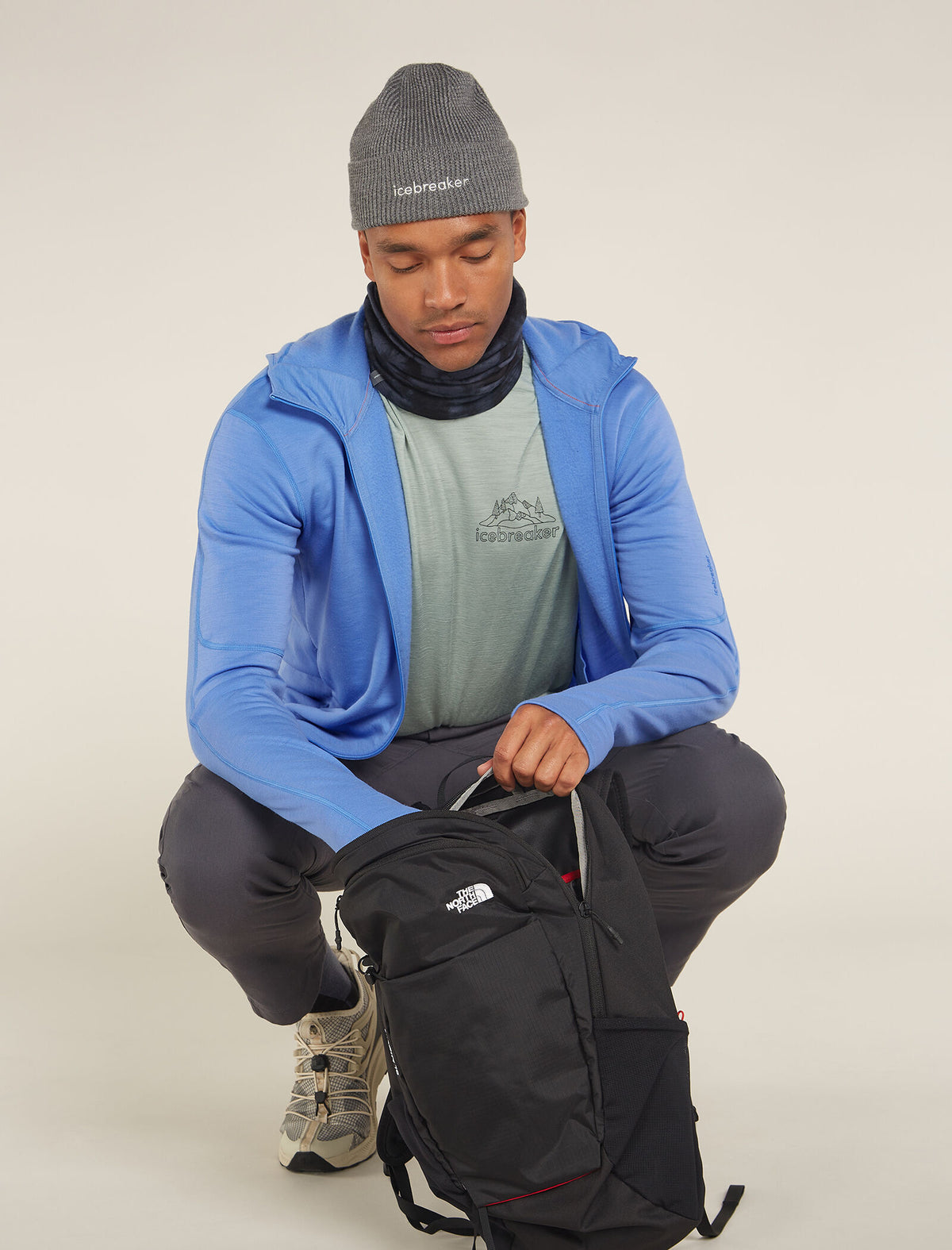 Men's Merino 360 Realfleece™ Elemental Long Sleeve Zip Hoodie Baja - 4