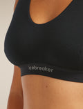 Women's Merino Blend 125 Cool-Lite™ Sprite Racerback Bra Black - 7