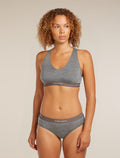Women's Merino Blend 125 Cool-Lite™ Sprite Racerback Bra Gritstone Heather - 1