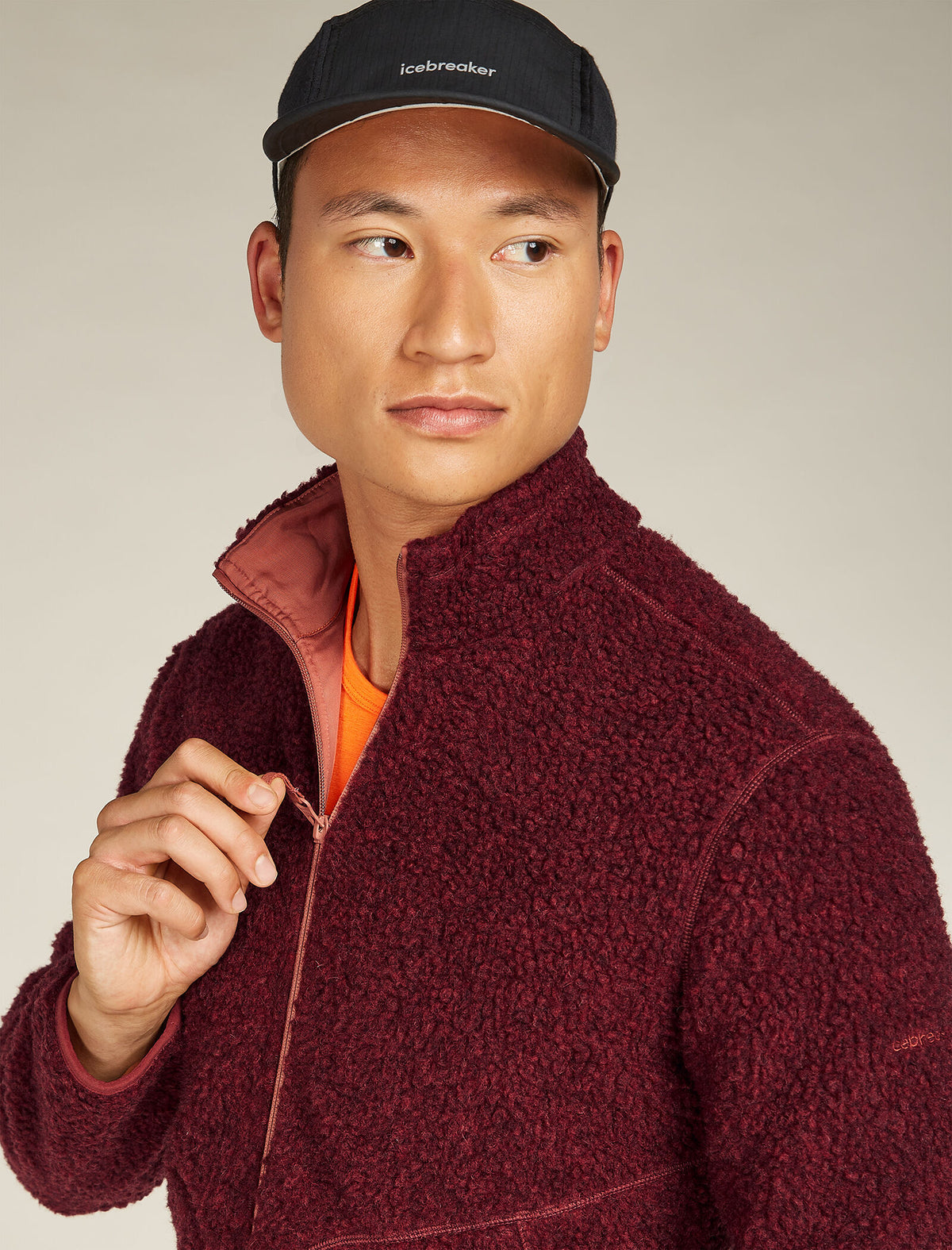 Men's Merino Blend 960 RealFleece™ High Pile Long Sleeve Zip Jacket Port Heather - 5