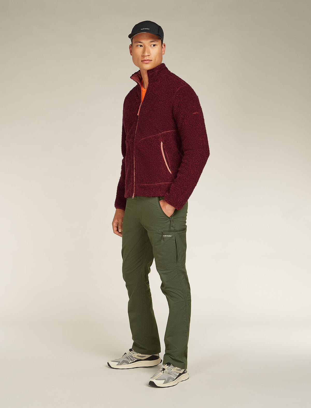 Men's Merino Blend 960 RealFleece™ High Pile Long Sleeve Zip Jacket Port Heather - 3