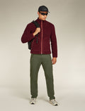 Men's Merino Blend 960 RealFleece™ High Pile Long Sleeve Zip Jacket Port Heather - 4