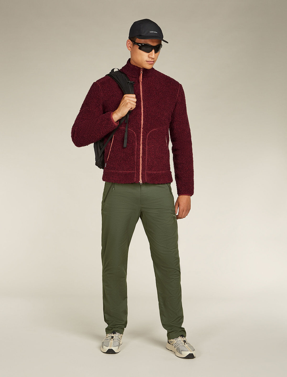 Men's Merino Blend 960 RealFleece™ High Pile Long Sleeve Zip Jacket Port Heather - 4