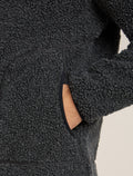 Men's Merino Blend 960 RealFleece™ High Pile Long Sleeve Zip Jacket Jet Heather/Black - 7