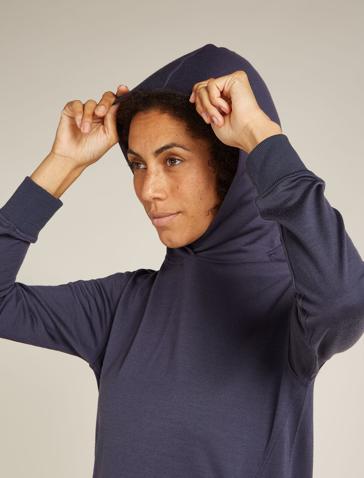 Women's Merino Blend 200 Crush Long Sleeve Dress Graphite - 2