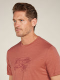 Men's Merino 150 Tech Lite Short Sleeve T-Shirt Van Life Cedar Wood - 5