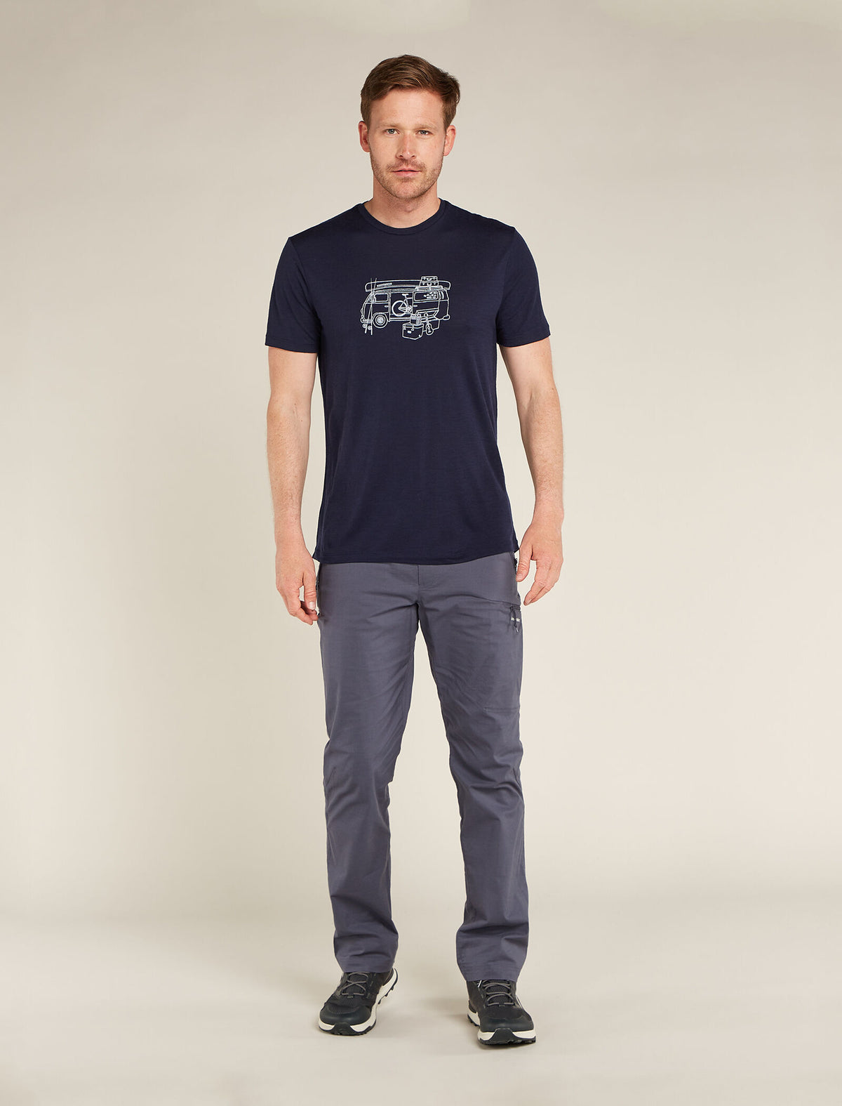 Men's Merino 150 Tech Lite Short Sleeve T-Shirt Van Life Glacier - 3