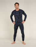 Men's Merino 200 Oasis Long Sleeve Crewe Thermal Top Cloud Dye  - 3