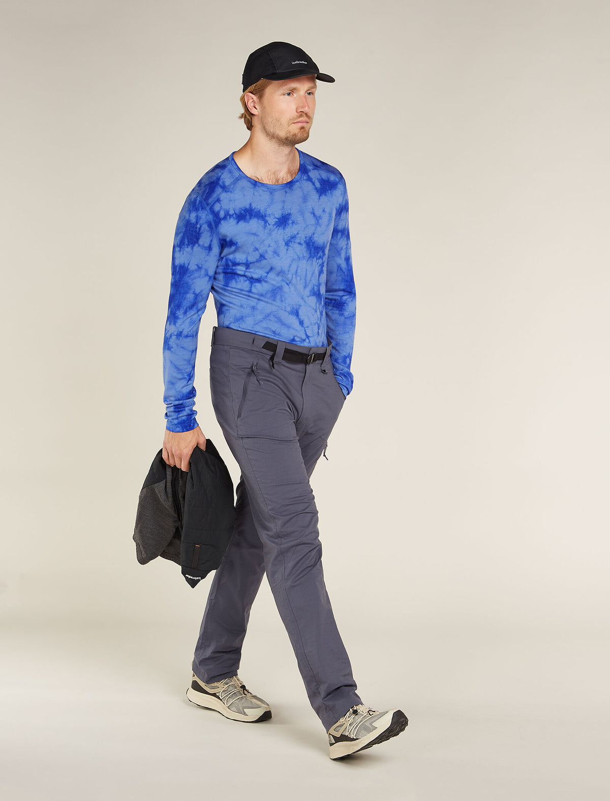 Men's Merino 200 Oasis Long Sleeve Crewe Thermal Top Cloud Dye  - 4