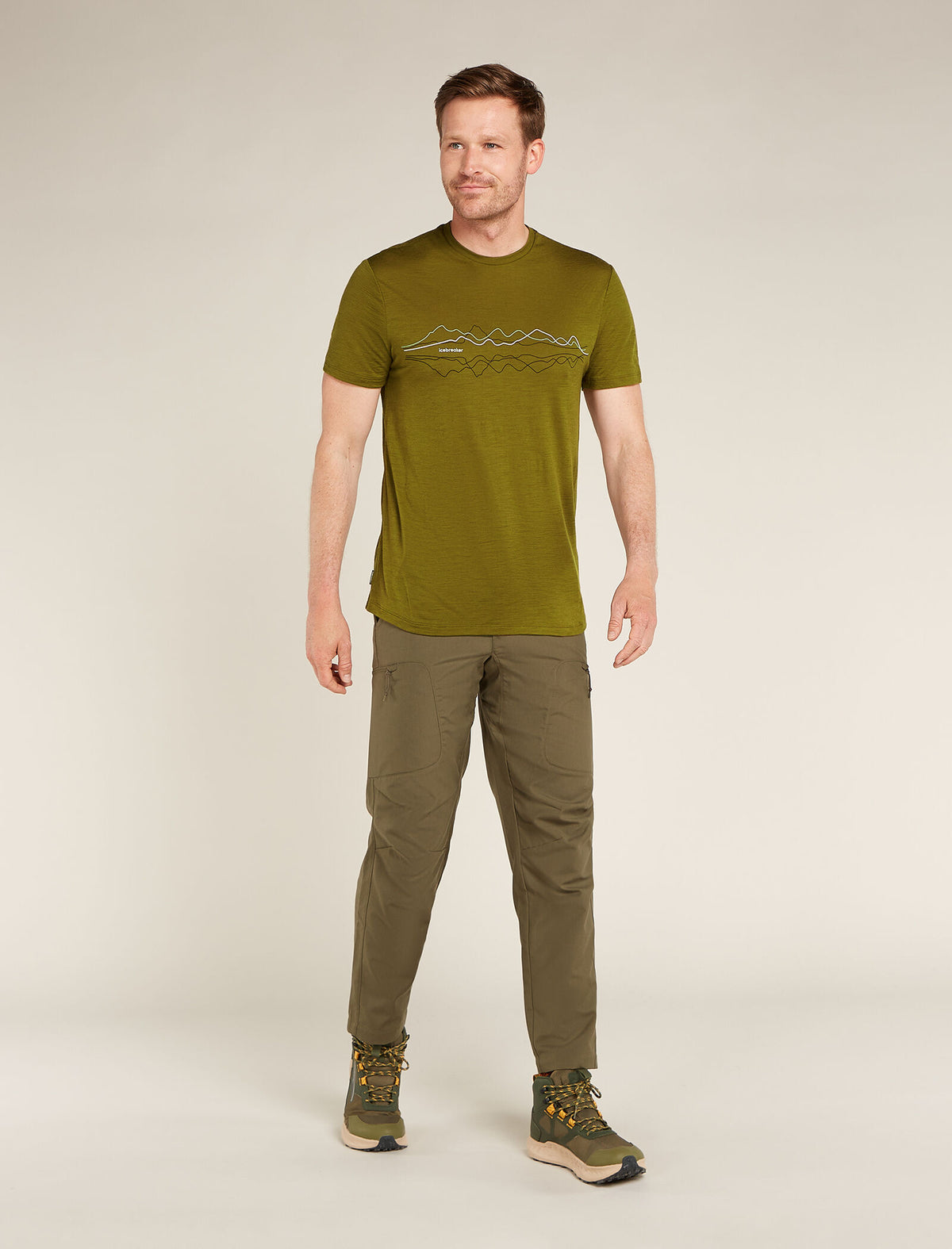 Men's Merino 150 Tech Lite Short Sleeve T-Shirt Icebreaker Algae - 3