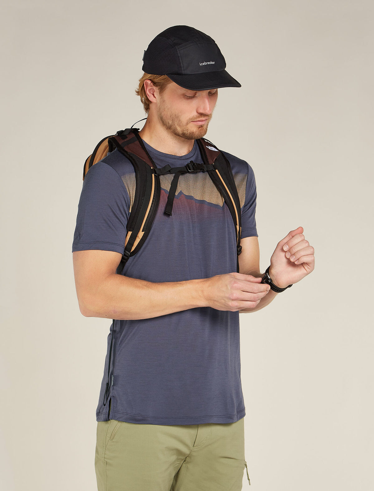 Men's Merino Blend 125 Cool-Lite™ Sphere Short Sleeve T-Shirt Radiant Peak  - 4