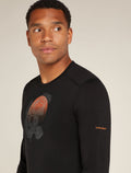 Men's Merino 200 Oasis Long Sleeve Crewe Thermal Top Ruapehu Round  - 5