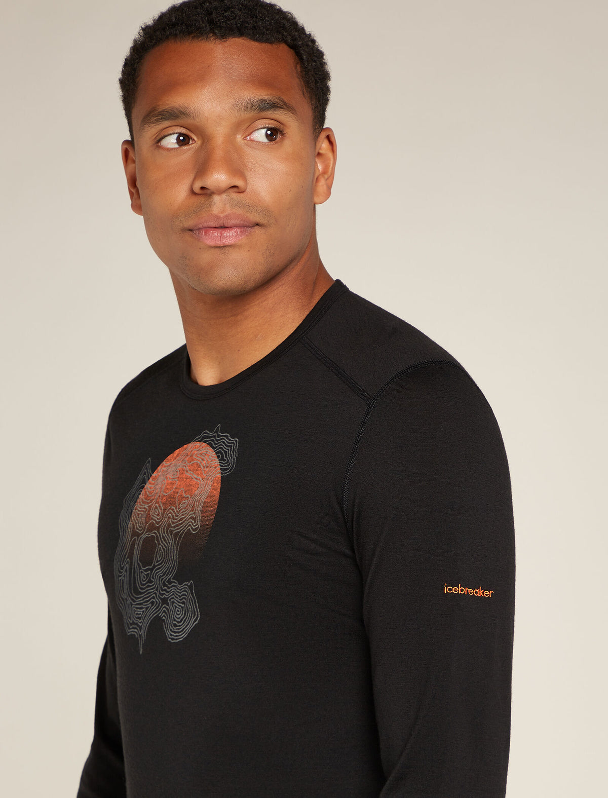 Men's Merino 200 Oasis Long Sleeve Crewe Thermal Top Ruapehu Round  - 5