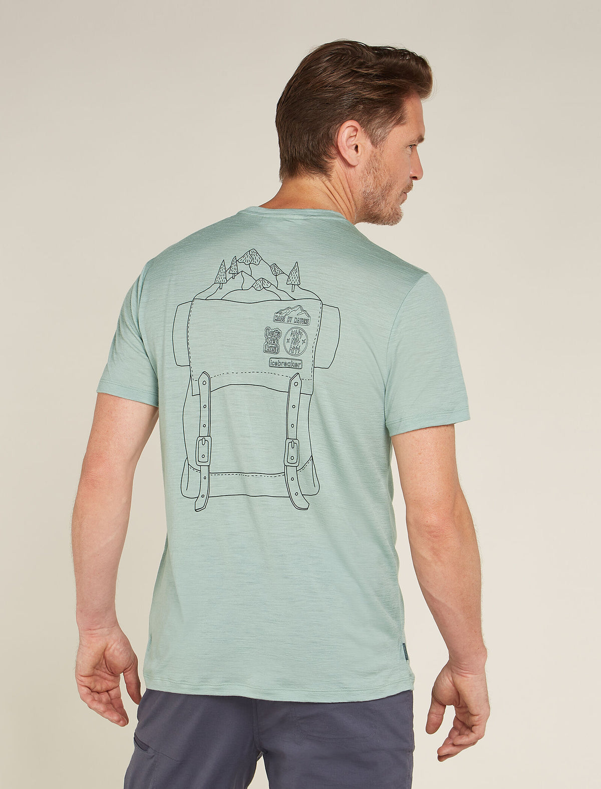Men's Merino 150 Tech Lite Short Sleeve T-Shirt IB Back Pack  - 2