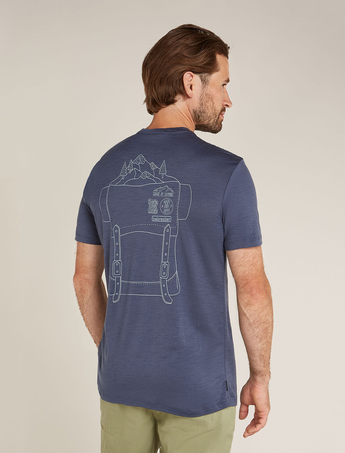Men's Merino 150 Tech Lite Short Sleeve T-Shirt IB Back Pack  - 2