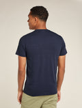 Men's Merino Blend Central Classic Short Sleeve T-Shirt Alps 3D  - 2