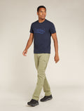 Men's Merino Blend Central Classic Short Sleeve T-Shirt Alps 3D  - 3