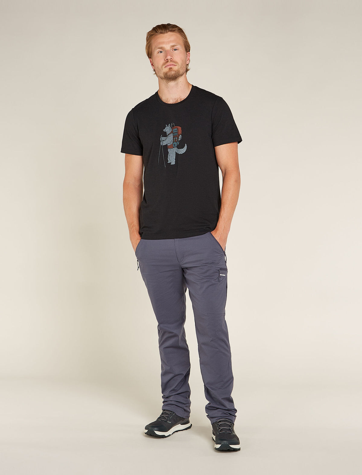 Men's Merino Blend Central Classic Short Sleeve T-Shirt Tech Head  - 3