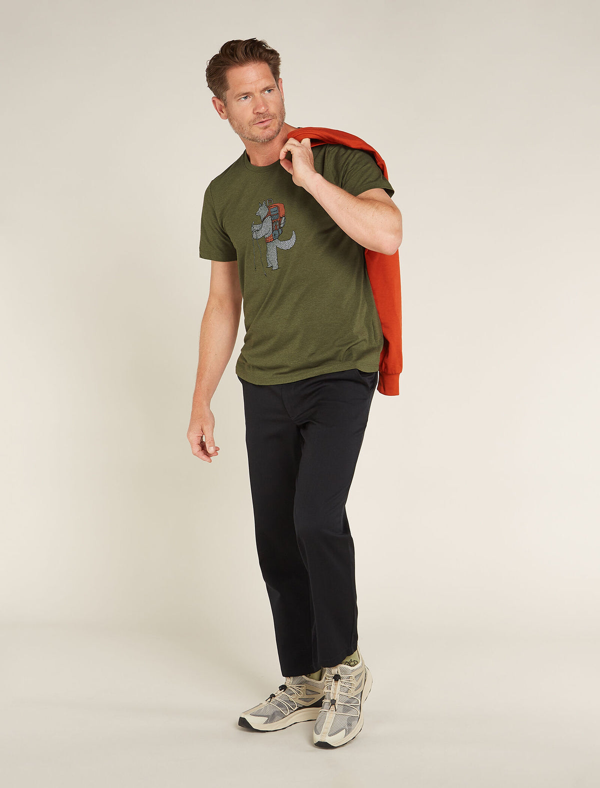 Men's Merino Blend Central Classic Short Sleeve T-Shirt Tech Head  - 4