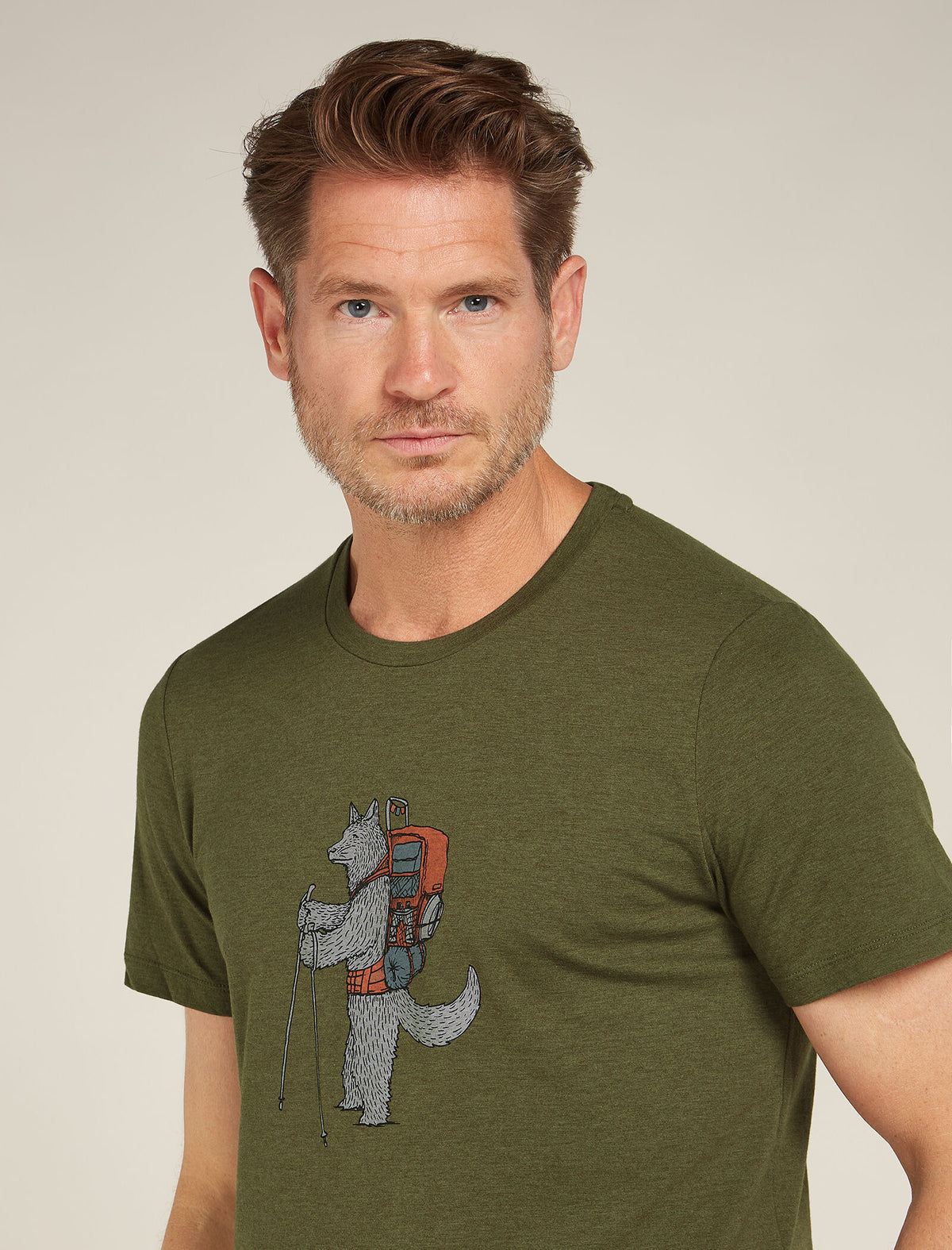 Men's Merino Blend Central Classic Short Sleeve T-Shirt Tech Head  - 5